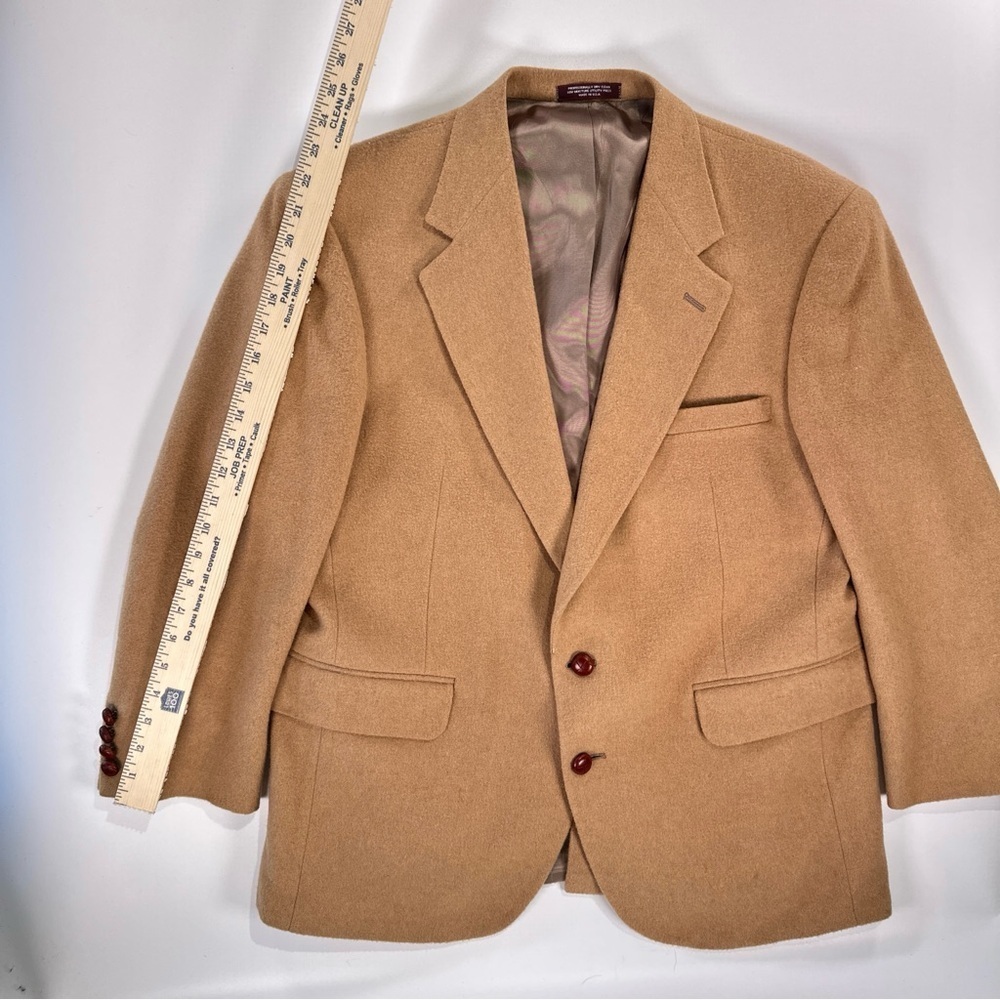 Evan Picone Men’s Camel Hair Sport Coat 44 Short USA - Picture 16 of 16
